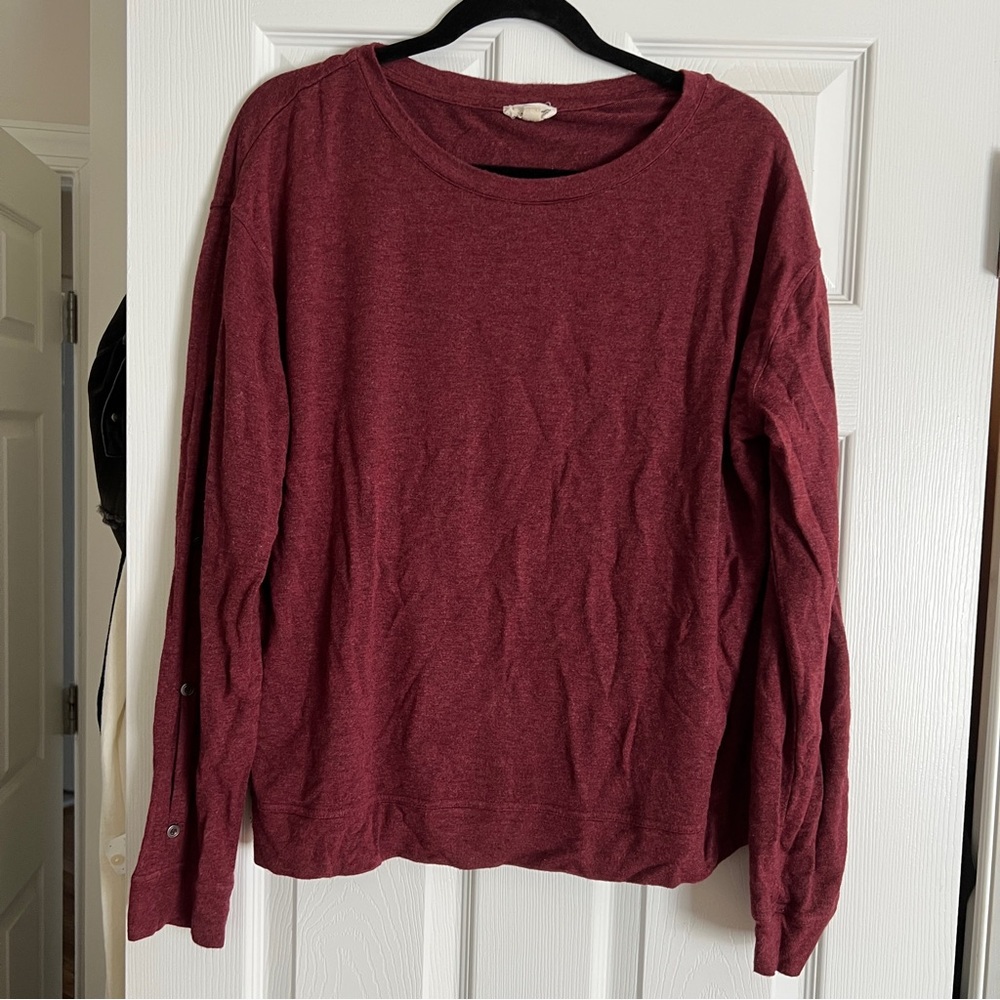 Burgundy top